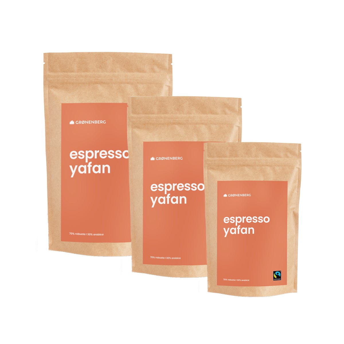 YAFAN Bio Espresso Kaffee | Espressobohnen oder Pulver in 3 Größen | Fairtrade