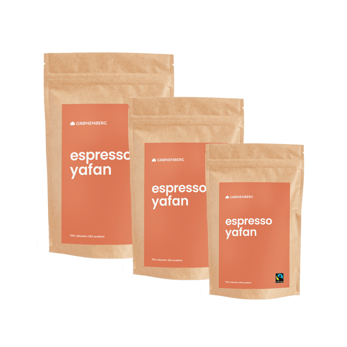 YAFAN Bio Espresso Kaffee | Espressobohnen oder Pulver in 3 Größen | Fairtrade