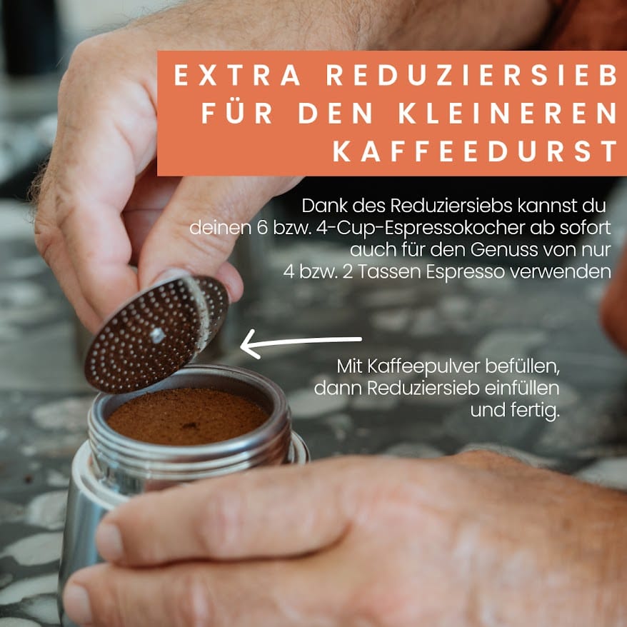 nutzung des reduziersiebs