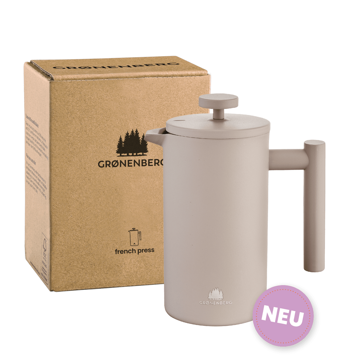 Edelstahl French Press Earth 0,6 oder 1 Liter inkl. Ersatz-Filter