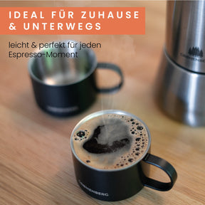 Espressotassen Edelstahl 2er Set