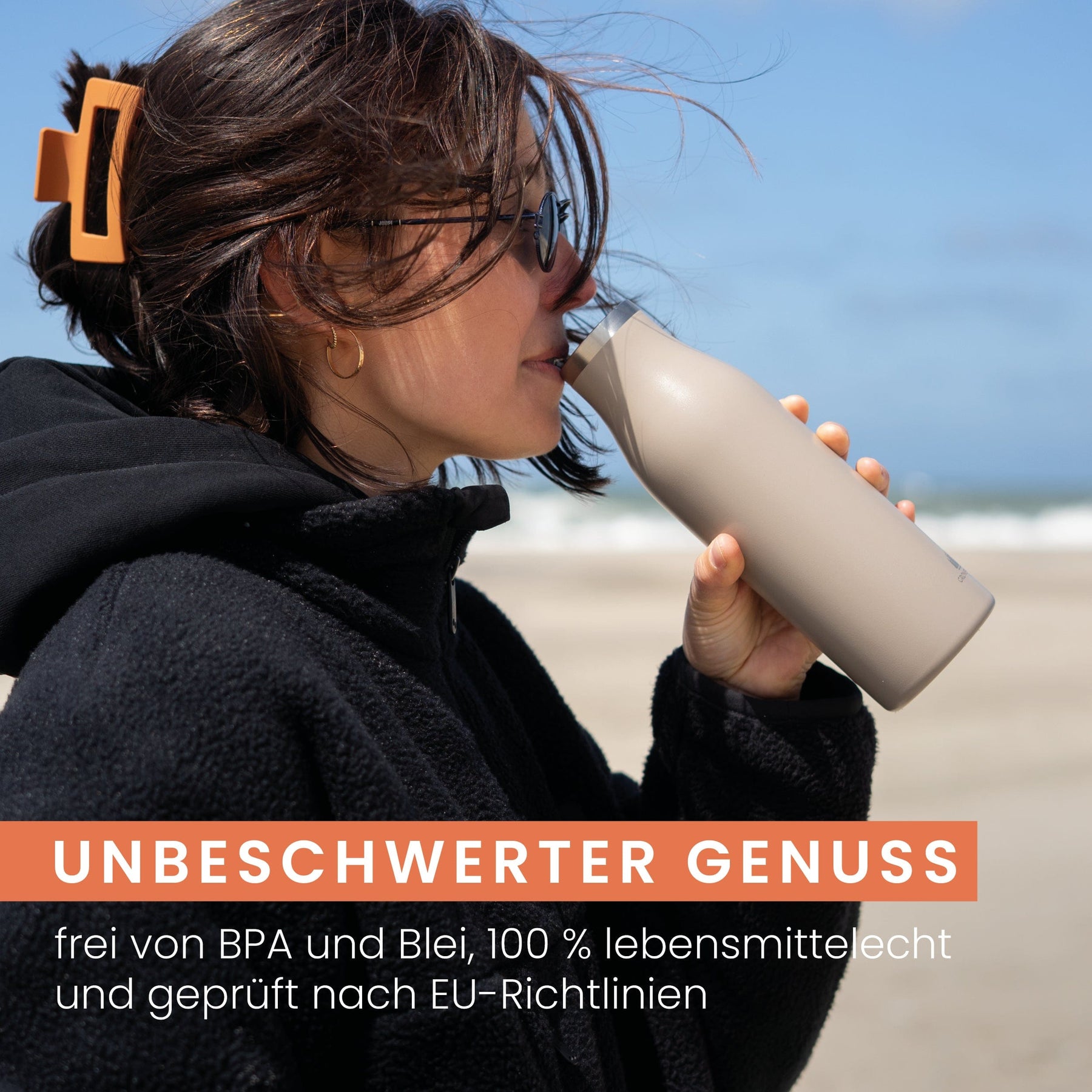 Trinkflasche Thermo aus Edelstahl 500 ml