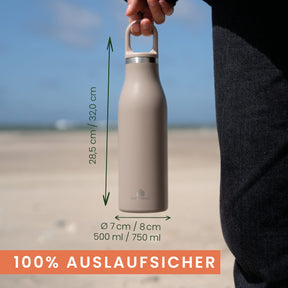 Trinkflasche Thermo aus Edelstahl 500 oder 750 ml