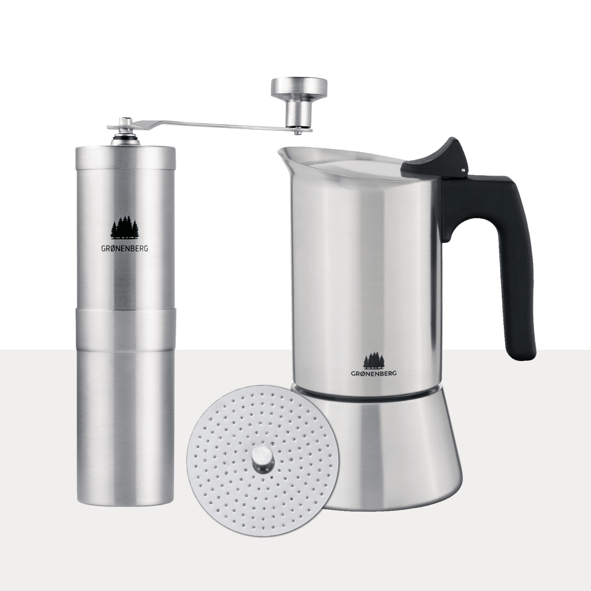 Spar Set #7: Kaffeemühle + Espressokocher Induktion