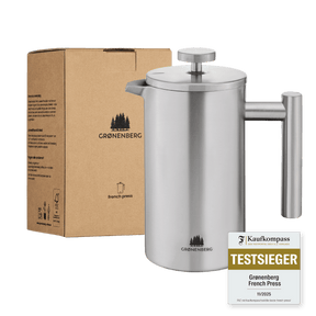 Edelstahl French Press 0,35 bis 1 Liter inkl. Ersatz-Filter