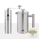 Spar Set #1: Kaffeemühle + French Press (3 Größen)