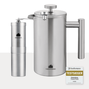 Spar Set #1: Kaffeemühle + French Press (3 Größen)