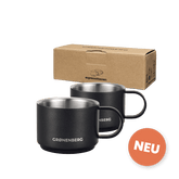 Espressotassen Edelstahl 2er Set