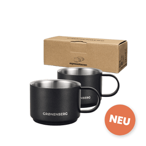Espressotassen Edelstahl 2er Set