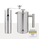 Spar Set #1: Kaffeemühle + French Press (3 Größen)