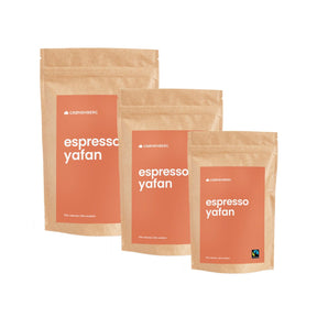YAFAN Bio Espresso Kaffee | Espressobohnen oder Pulver in 3 Größen | Fairtrade