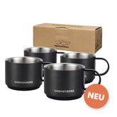 Spar Set: Espressotassen Edelstahl 4er Set