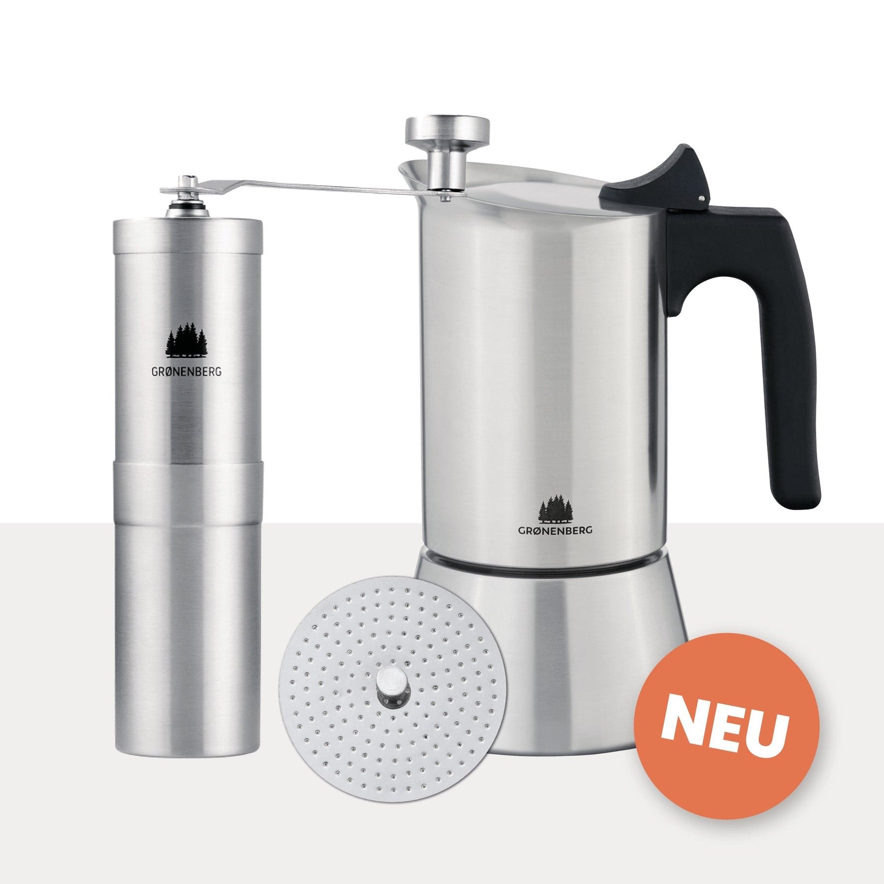 Spar Set #7: Kaffeemühle + Espressokocher Induktion