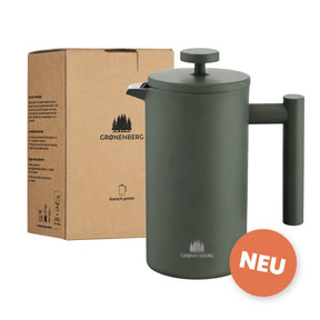 Edelstahl French Press Forest 0,6 oder 1 Liter inkl. Ersatz-Filter