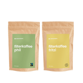 Filter-Kaffee Probierset | 500g Kaffeebohnen oder Pulver | 100% Arabica