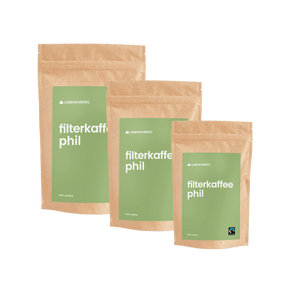 PHIL Bio Filter-Kaffee | Kaffeebohnen oder Pulver | 100% Arabica | Fairtrade