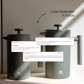 Edelstahl French Press Forest 0,6 oder 1 Liter inkl. Ersatz-Filter