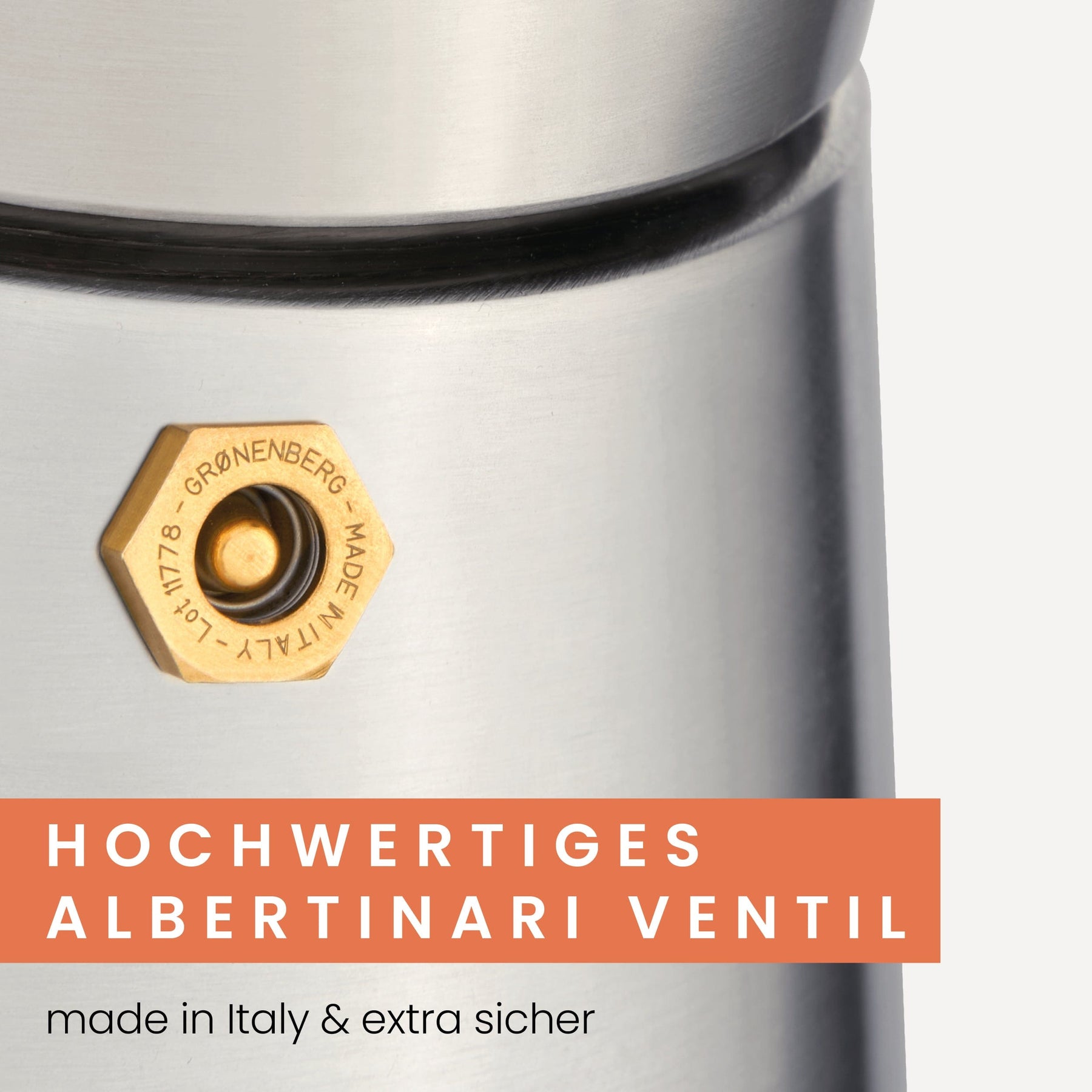 espressokocher edelstahl ventil