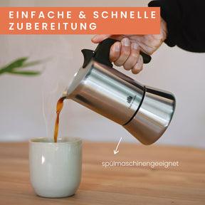 espressokocher edelstahl spülmaschine