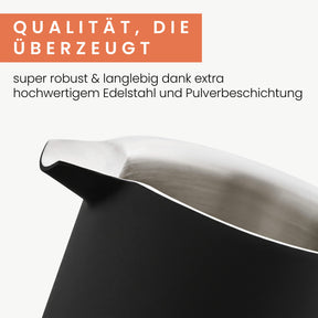 Edelstahl French Press Black 0,6 oder 1 Liter inkl. Ersatz-Filter