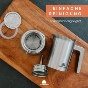 #SF Espressokocher Edelstahl 4 oder 6 Tassen (200-300ml) | Induktion