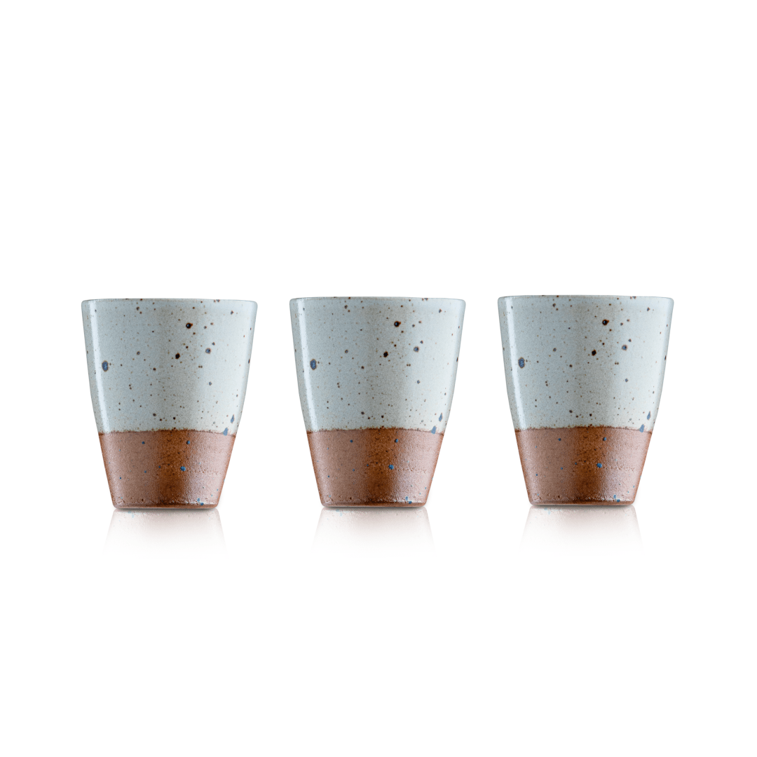 Keramik Spar Set 2: Kaffeetasse Sand (3 Stk) | Tassengröße frei wählbar