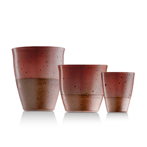Keramik Spar Set 1: Kaffeetasse Rot (3 Stk) | Tassengröße frei wählbar